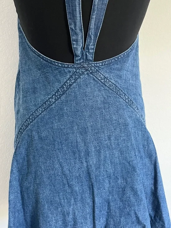 Free People Denim Halter Swing Dress - Picture 8 of 16